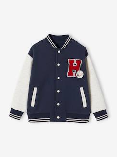 Sweat garçon molleton style teddy badge en bouclettes.