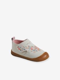 Schuhe-Baby Stoff-Hausschuhe mit Klettverschluss