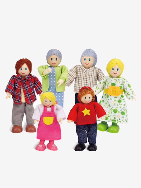 Famille de 6 poupées en bois HAPE Multicolore 