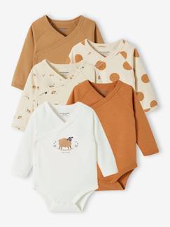 Baby-Body-5er-Pack Baby Wickelbodys aus Bio-Baumwolle Oeko-Tex