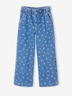 Fille-Jean large motifs fantaisie fille