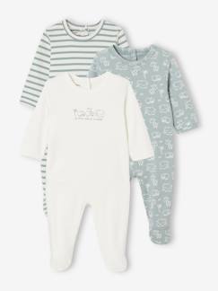 Bébé-Pyjama, surpyjama-Lot de 3 dors-bien bébé en interlock BASICS