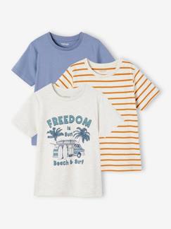 Garçon-T-shirt, polo, sous-pull-T-shirt-Lot de 3 t-shirts garçon manches courtes