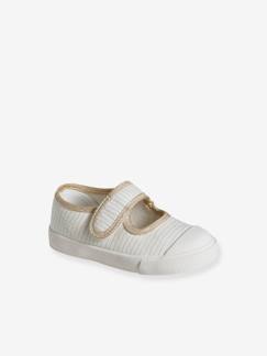 Schuhe-Baby Stoffschuhe mit Klett