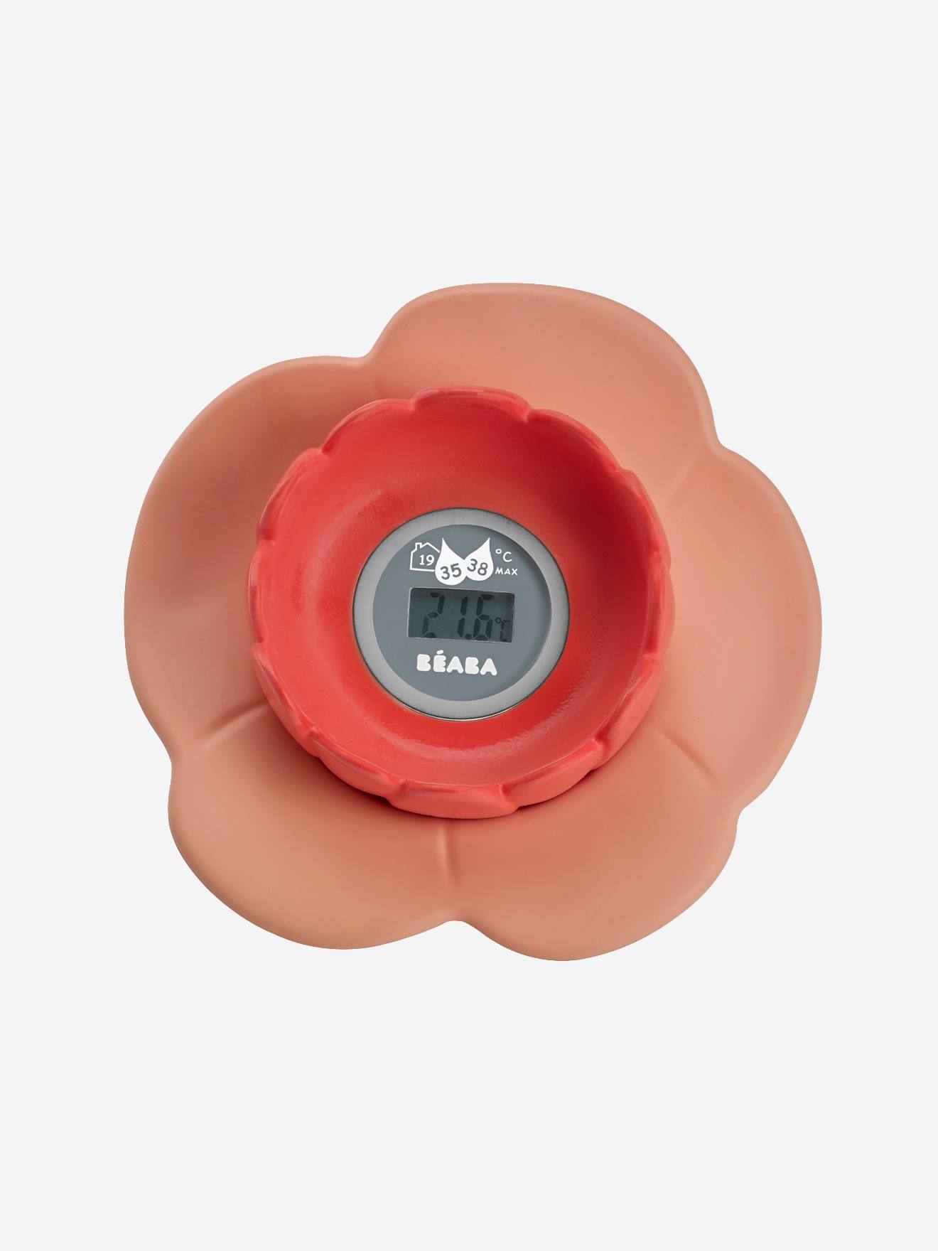 Thermometre De Bain Lotus Beaba Corail Rose Puericulture