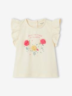 Baby-T-Shirt, Unterziehpulli-T-Shirt-Mädchen Baby T-Shirt, 3D-Blumen