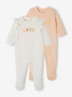 Baby-Strampler, Pyjama, Overall-2er-Pack Baby Strampler aus Jersey Oeko-Tex