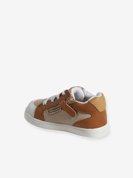 Baby Sneakers mit Reissverschluss beige 