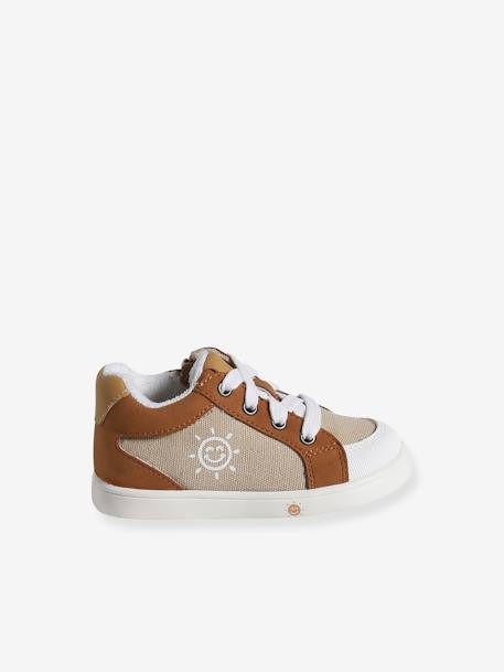 Baby Sneakers mit Reissverschluss beige 