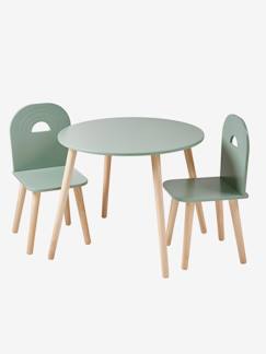 -Kinderzimmer-Set: Tisch & 2 Stühle REGENBOGEN