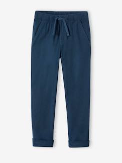 Garçon-Pantalon garçon coton/lin léger