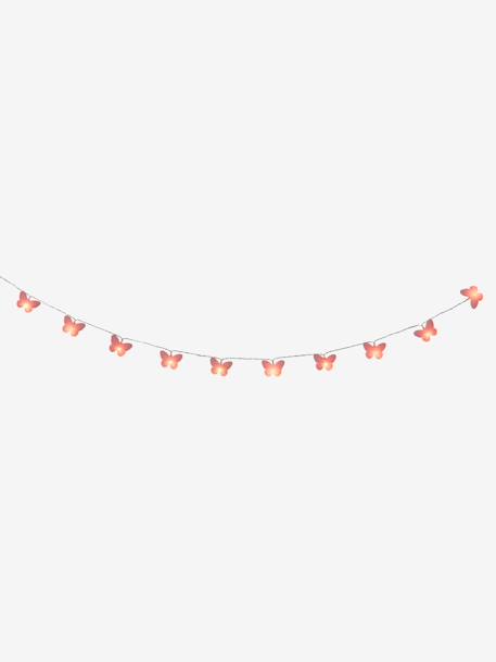 Lichterkette 'Schmetterlinge' Rosa 