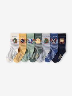 Junge-7er-Pack Jungen Socken mit Monster Oeko-Tex