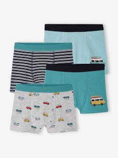 Junge-4er-Pack Jungen Boxershorts mit Bio-Baumwolle