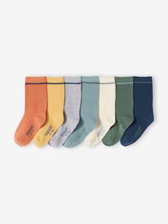 Junge-7er-Pack Jungen Socken, zweifarbig