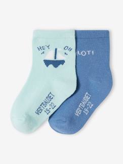 Bébé-Lot de 2 paires de chaussettes "matelot" bébé garçon