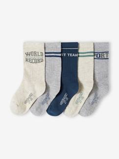 Garçon-Lot de 5 paires de chaussettes sport garçon