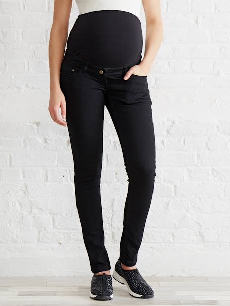 Umstands Slim-Fit-Jeans, Schrittl. 85 cm black+dark blue+grau 