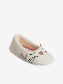 Chaussures-Chaussures fille 23-38-Chaussons ballerine intérieur velours enfant