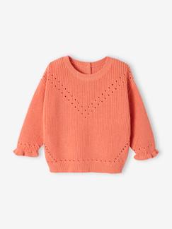 Baby-Pullover, Strickjacke, Sweatshirt-Baby Pullover aus Rippstrick Oeko-Tex