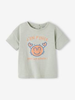 Baby-T-Shirt, Unterziehpulli-Bio-Kollektion: Baby T-Shirt mit Meeres-Motiven