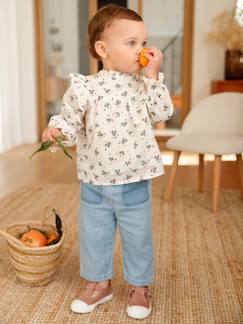 Baby-Hemd, Bluse-Baby Bluse mit Volants