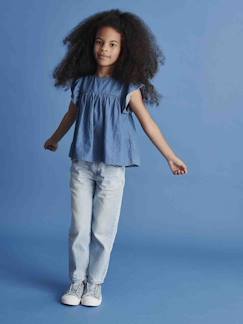 Mädchen-Hose-Gerade Mädchen Jeans, Hüftweite REGULAR