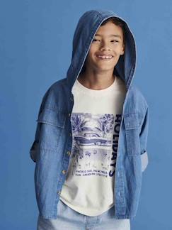 Garçon-Chemise à capuche en denim léger garçon