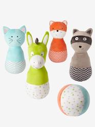 Jeu de quilles en peluche chat et ses amis  