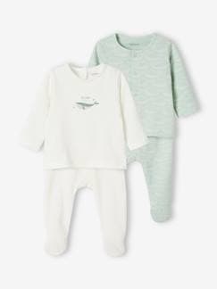 Baby-Strampler, Pyjama, Overall-2er-Pack Baby Schlafanzüge Oeko-Tex