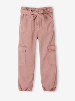 Pantalon cargo fluide fille