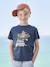 Jungen T-Shirt, grafischer Print ecru+himmelblau+nachtblau+rosenholz+türkis 