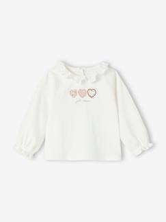 Baby-T-Shirt, Unterziehpulli-Baby Shirt mit Kragen Oeko-Tex