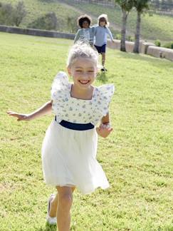 Mädchen-Kleid-Festliches Mädchen Kleid mit Volants