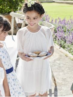 Mädchen-Mädchen Festkleid mit Schmetterlingsärmeln