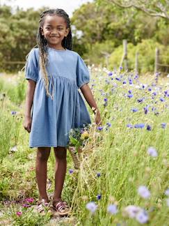 Fille-Robe-Robe en denim fille