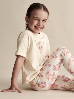 Mädchen-Kurzes Mädchen Sport-Shirt mit Recycling-Baumwolle