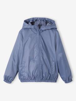 Junge-Mantel, Jacke-Faltbare Jungen Regenjacke mit Gürteltasche