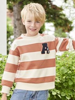 Junge-Pullover, Strickjacke, Sweatshirt-Jungen Sweatshirt mit Frottee-Patch Oeko-Tex