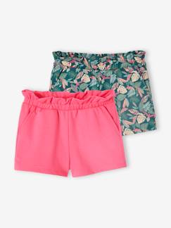 Lot de 2 shorts fille