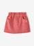 Jupe couleur style paperbag fille facile à enfiler lavande+rose bonbon 