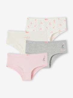 Mädchen-4er-Pack Mädchen Shortys mit Bio-Baumwolle