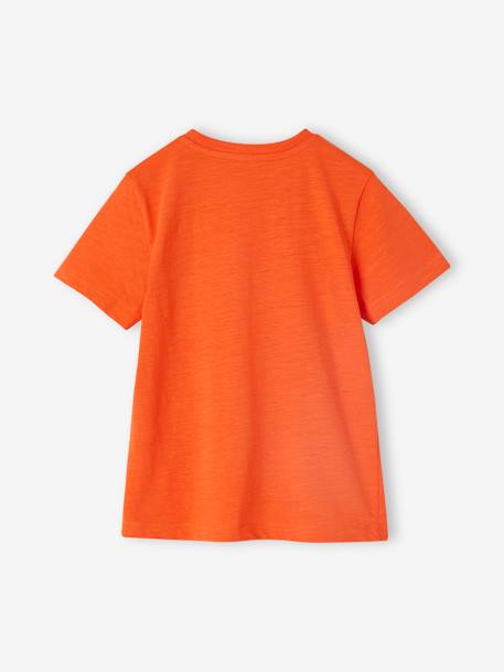 Jungen-T-Shirt, uni BLAU+bordeaux+GRAUGRÜN+mandarine+marine+türkis+weiß 