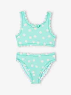 Fille-Maillot de bain 2 pièces à pois fille