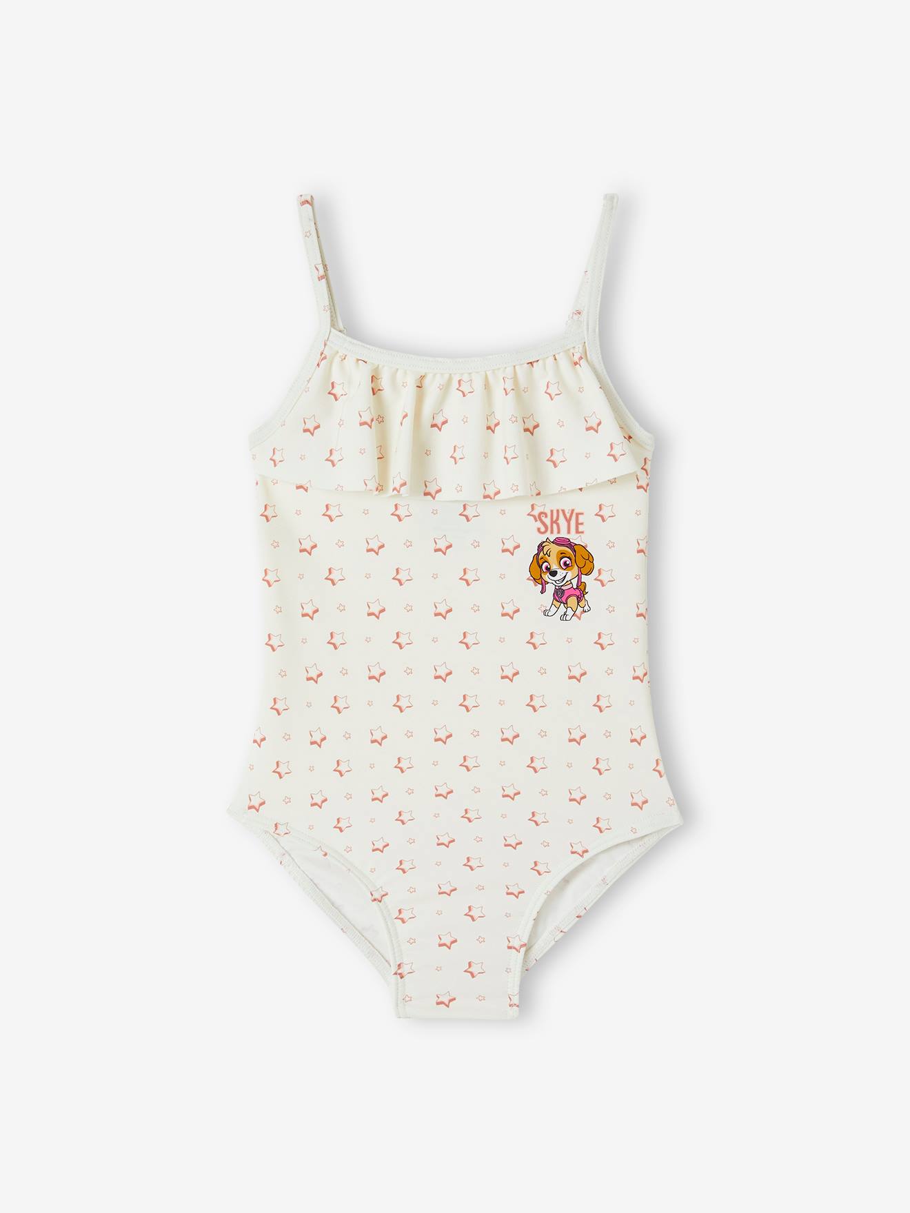 Maillot De Bain Fille PATPAT - Volants Épaules - Protection UV - 6-12 Ans - Polyester/Nylon