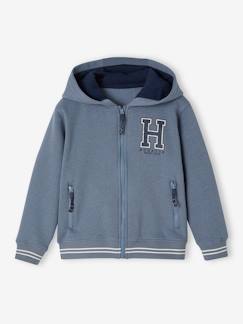Sweat garçon zippé à capuche sport