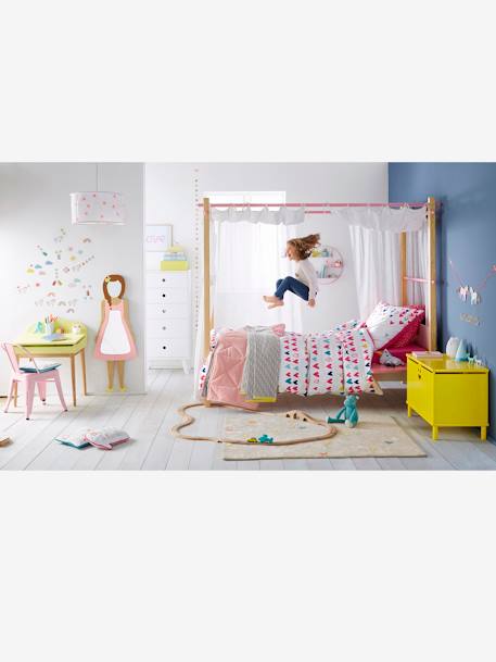 Tapis Petites étoiles colorées Grège 