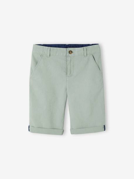 Festliche Jungen Bermudas blau+HELLBEIGE+MARINE+salbeigrün 