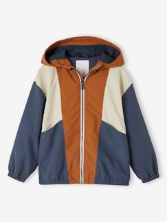 Junge-Mantel, Jacke-Jungen Anorak, Colorblock-Style