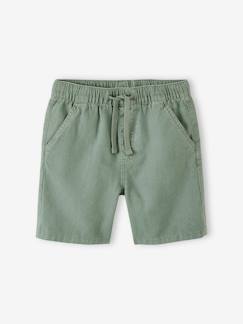 Junge-Jungen Shorts, Leinen-Mix